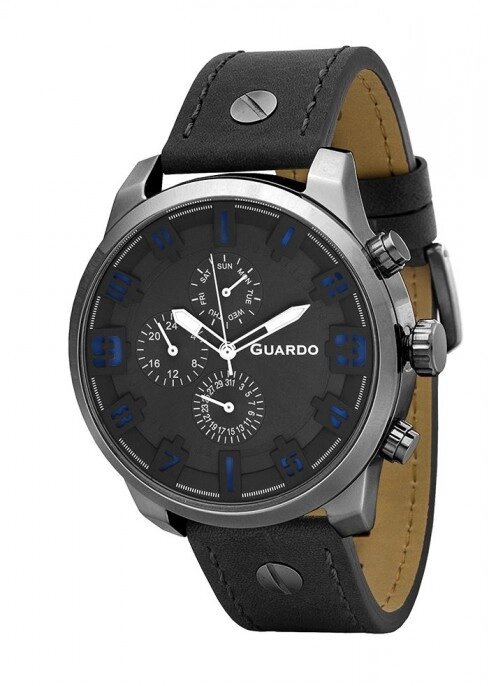 Чоловічі наручні годинники Guardo P11270 B1GrB від компанії "Cronos" поза часом - фото 1