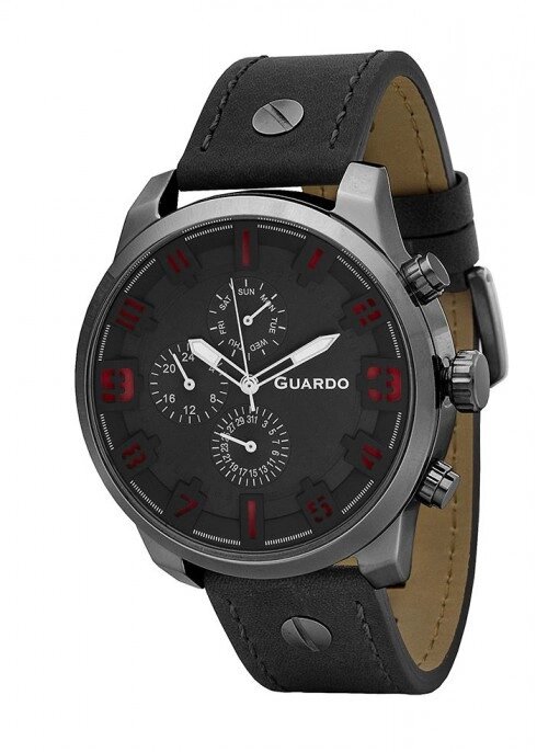 Чоловічі наручні годинники Guardo P11270 BGRB від компанії "Cronos" поза часом - фото 1