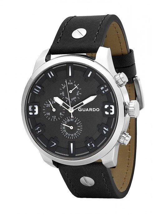 Чоловічі наручні годинники Guardo P11270 SBB від компанії "Cronos" поза часом - фото 1