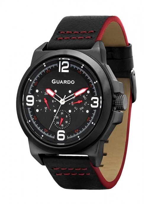 Чоловічі наручні годинники Guardo P11367 BBB від компанії "Cronos" поза часом - фото 1