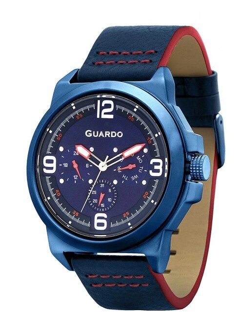 Чоловічі наручні годинники Guardo P11367 BlBlBl від компанії "Cronos" поза часом - фото 1
