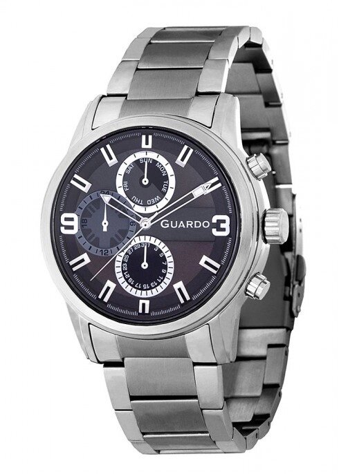 Чоловічі наручні годинники Guardo P11410 (m) GrGr від компанії "Cronos" поза часом - фото 1