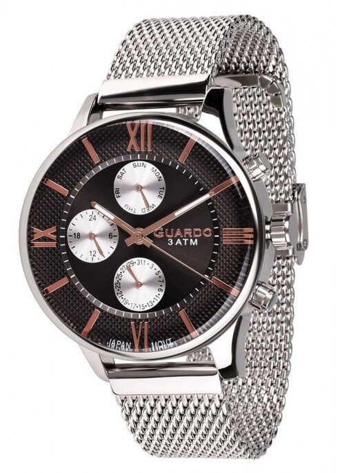 Чоловічі наручні годинники Guardo P11419 (m) SB від компанії "Cronos" поза часом - фото 1