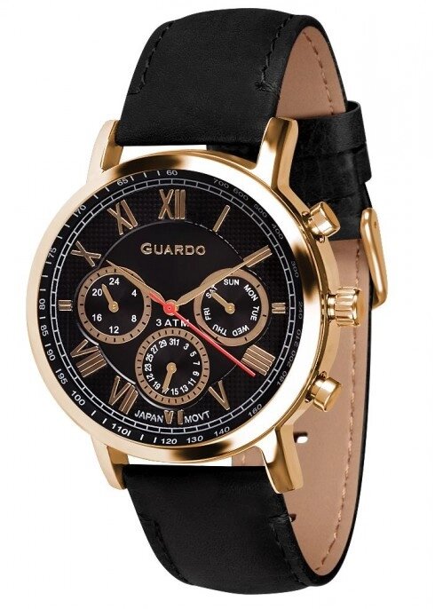 Чоловічі наручні годинники Guardo P11450 GBB від компанії "Cronos" поза часом - фото 1