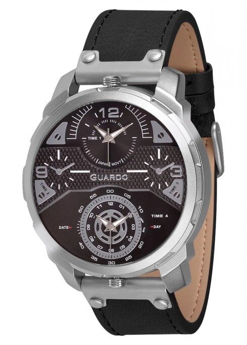 Чоловічі наручні годинники Guardo P11502 SBB від компанії "Cronos" поза часом - фото 1