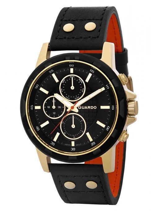 Чоловічі наручні годинники Guardo P11611 GBB від компанії "Cronos" поза часом - фото 1