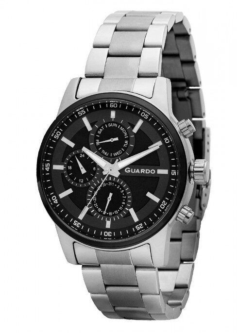 Чоловічі наручні годинники Guardo P11633 (m) SB від компанії "Cronos" поза часом - фото 1