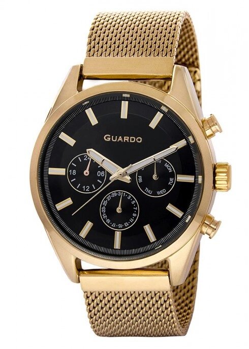 Чоловічі наручні годинники Guardo P11661 (m) GB від компанії "Cronos" поза часом - фото 1