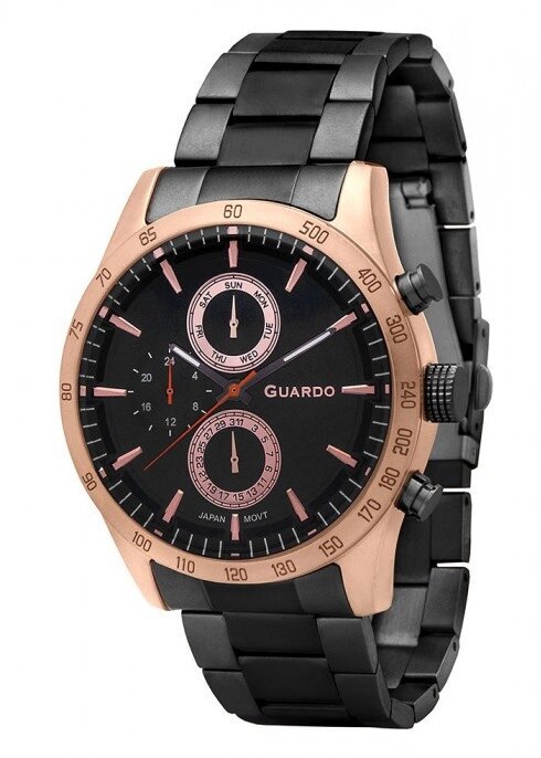 Чоловічі наручні годинники Guardo P11675(m) RgBB від компанії "Cronos" поза часом - фото 1