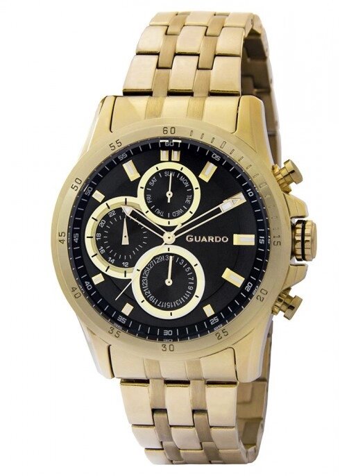 Чоловічі наручні годинники Guardo P11687 (m) GB від компанії "Cronos" поза часом - фото 1