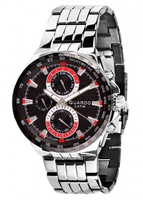 Чоловічі наручні годинники Guardo P11951 (m) SB від компанії "Cronos" поза часом - фото 1