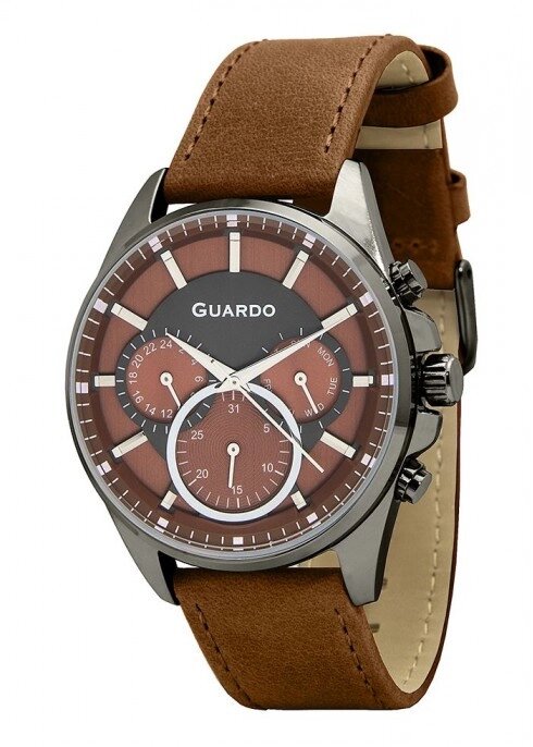 Чоловічі наручні годинники Guardo P11999 (1) BBrBr від компанії "Cronos" поза часом - фото 1