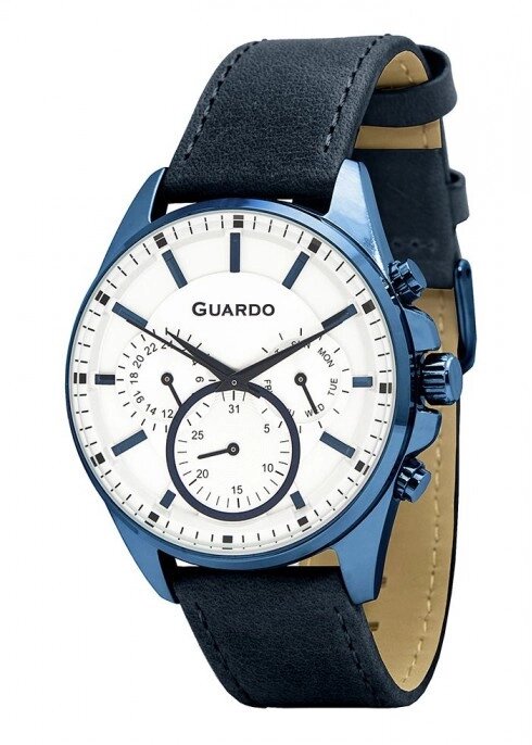 Чоловічі наручні годинники Guardo P11999 (1) BlWBl від компанії "Cronos" поза часом - фото 1