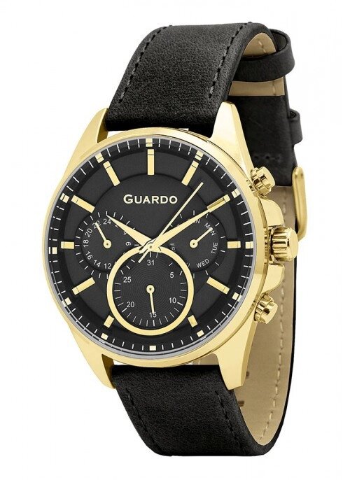 Чоловічі наручні годинники Guardo P11999 (1) GBB від компанії "Cronos" поза часом - фото 1
