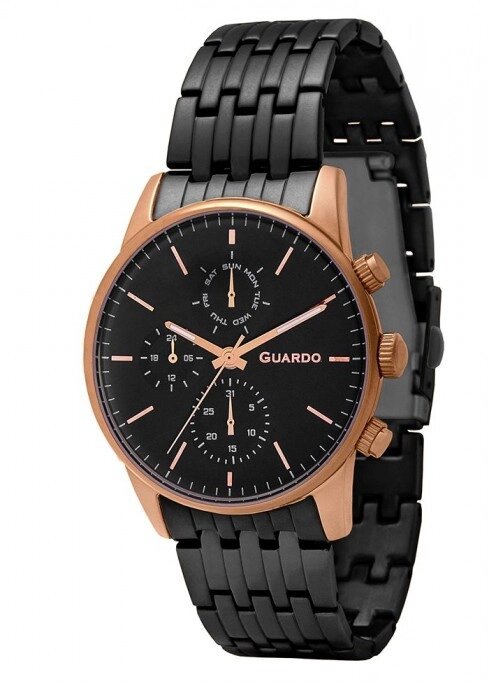 Чоловічі наручні годинники Guardo P12009(m2) RgBB від компанії "Cronos" поза часом - фото 1