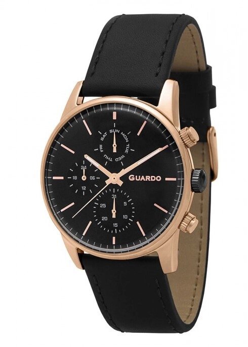 Чоловічі наручні годинники Guardo P12009 RgBB від компанії "Cronos" поза часом - фото 1