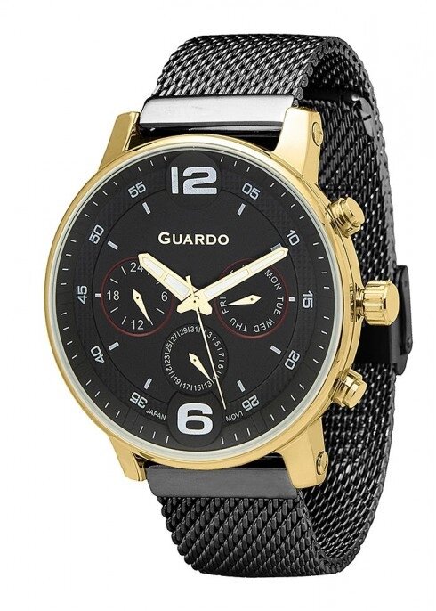 Чоловічі наручні годинники Guardo P12432(m) GBB від компанії "Cronos" поза часом - фото 1