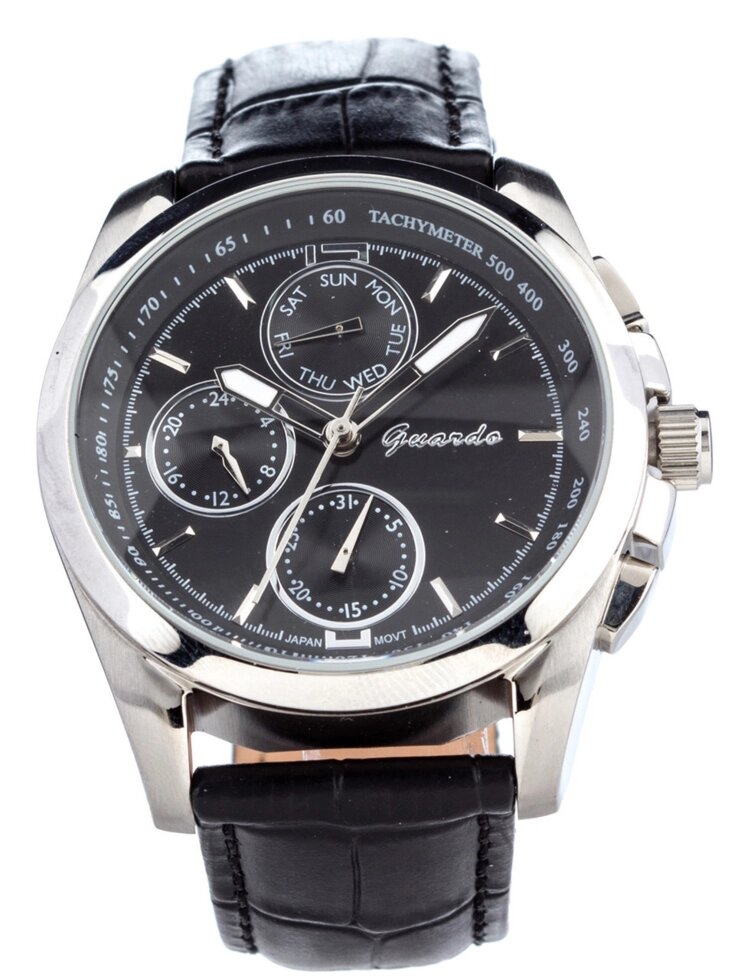 Чоловічі наручні годинники Guardo S00130 SBB від компанії "Cronos" поза часом - фото 1