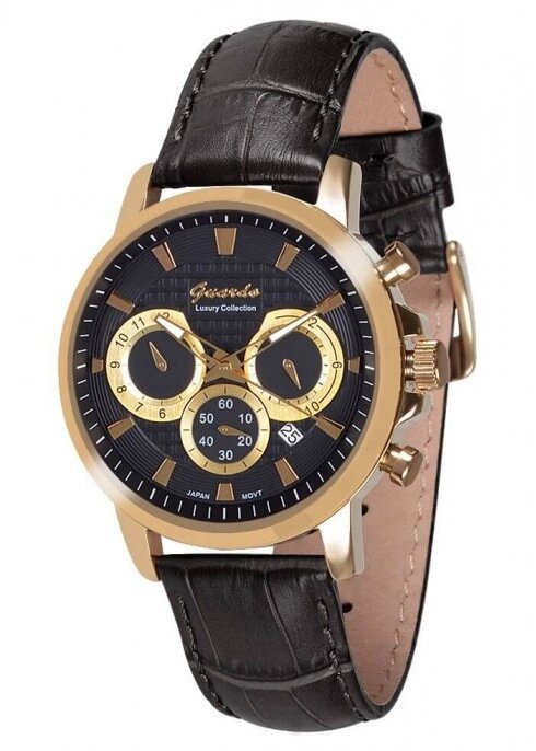 Чоловічі наручні годинники Guardo S00472 GBB від компанії "Cronos" поза часом - фото 1