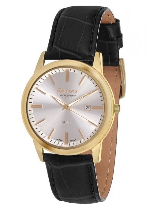 Чоловічі наручні годинники Guardo S00547 GWB від компанії "Cronos" поза часом - фото 1