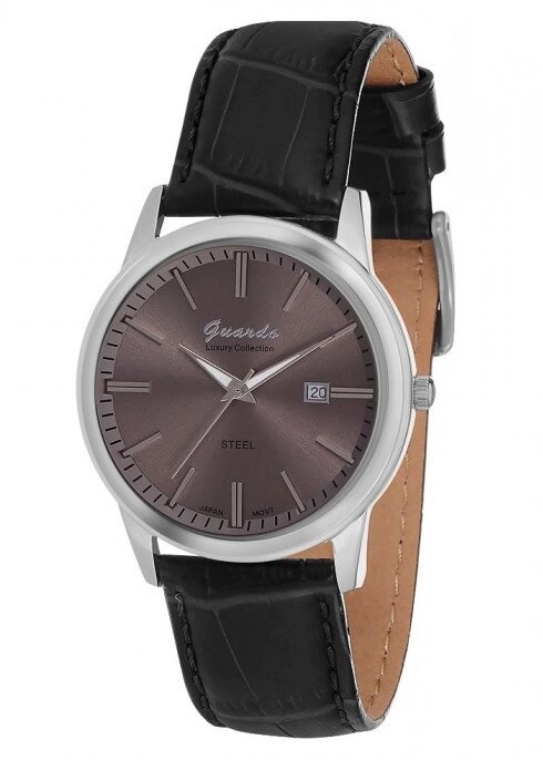Чоловічі наручні годинники Guardo S00547 SGrB від компанії "Cronos" поза часом - фото 1