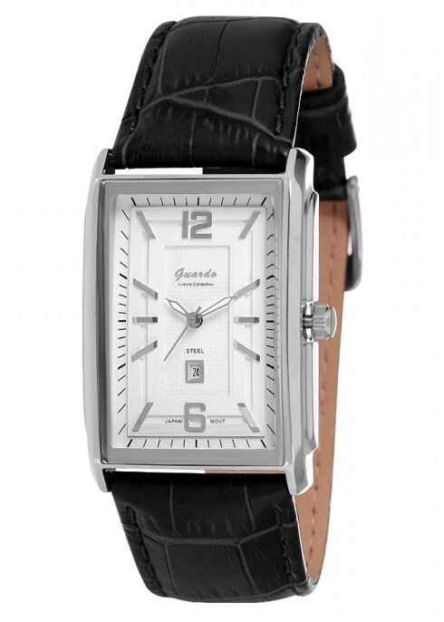 Чоловічі наручні годинники Guardo S00824 SWB від компанії "Cronos" поза часом - фото 1