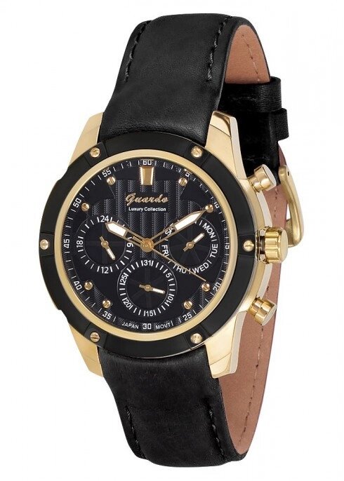 Чоловічі наручні годинники Guardo S00942 GBB від компанії "Cronos" поза часом - фото 1