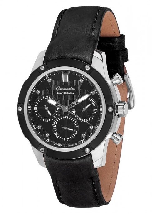 Чоловічі наручні годинники Guardo S00942 SBB від компанії "Cronos" поза часом - фото 1