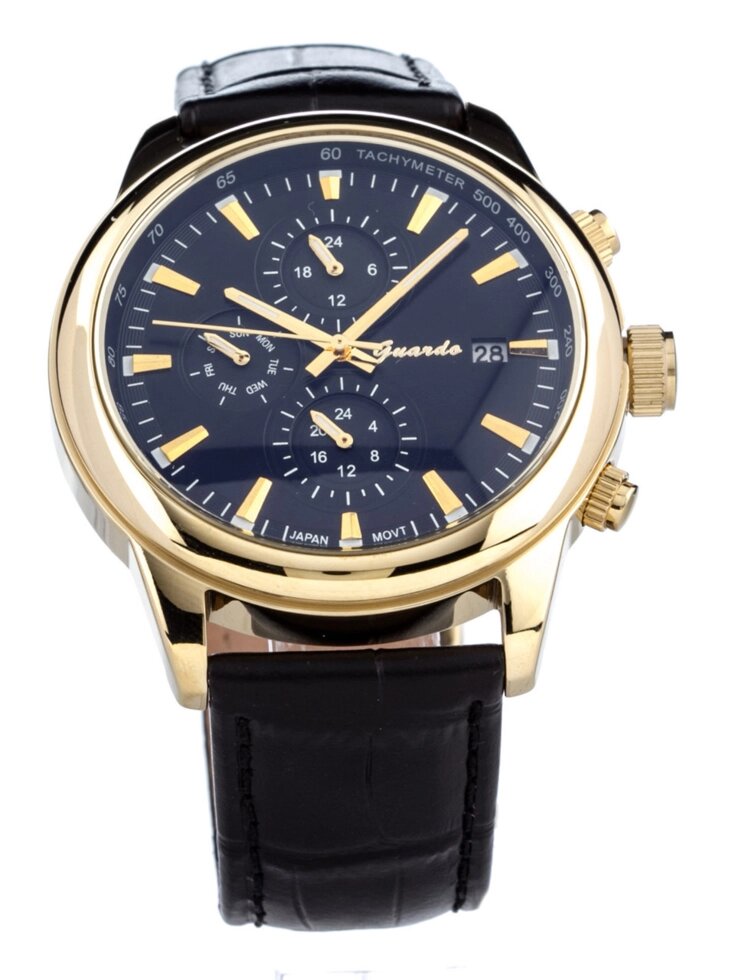 Чоловічі наручні годинники Guardo S01033 GBB від компанії "Cronos" поза часом - фото 1
