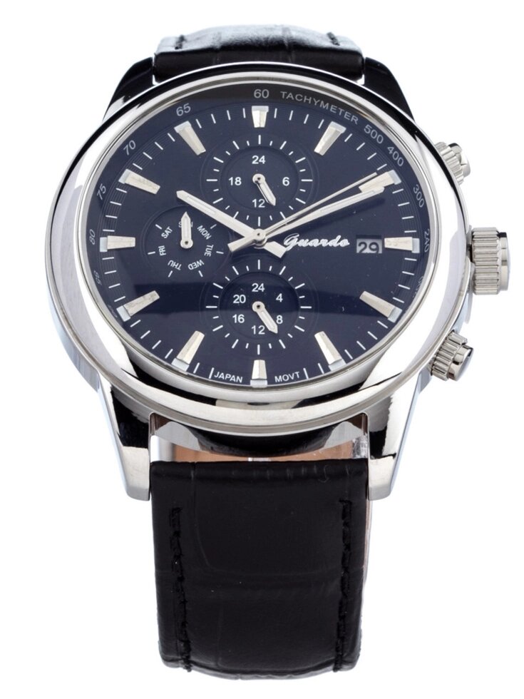 Чоловічі наручні годинники Guardo S01033 SBB від компанії "Cronos" поза часом - фото 1