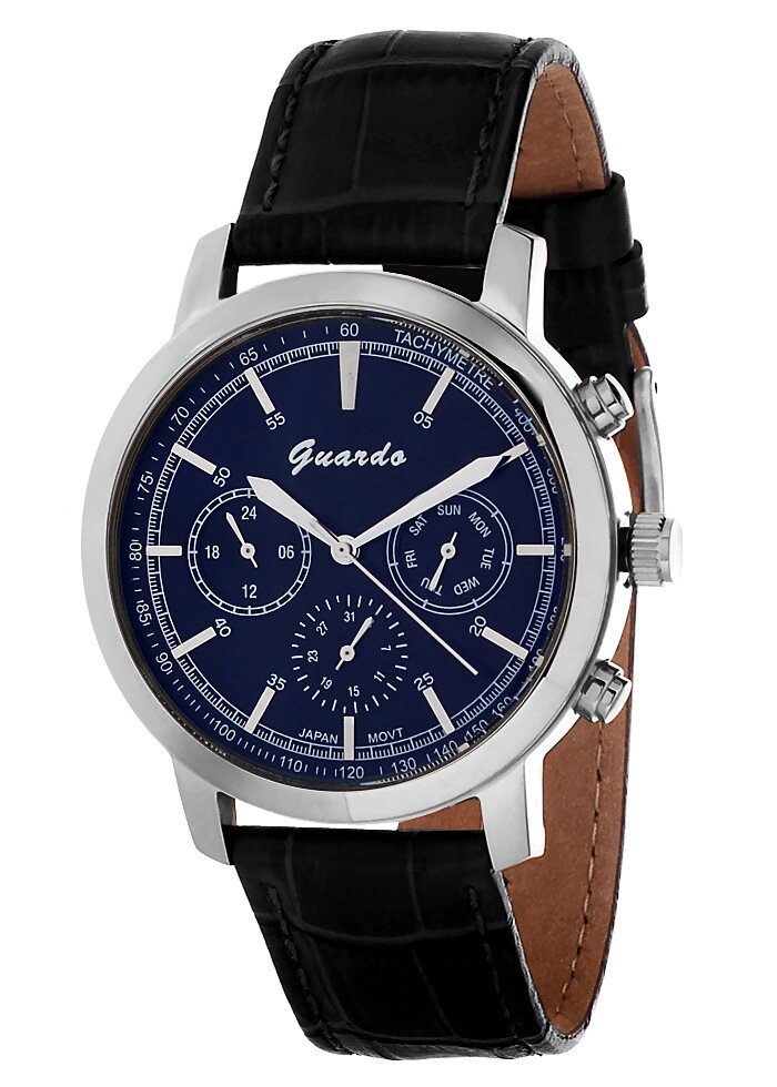 Чоловічі наручні годинники Guardo S01035 SBB від компанії "Cronos" поза часом - фото 1