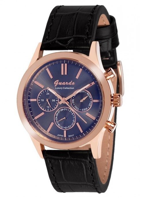 Чоловічі наручні годинники Guardo S01041 RgBB від компанії "Cronos" поза часом - фото 1