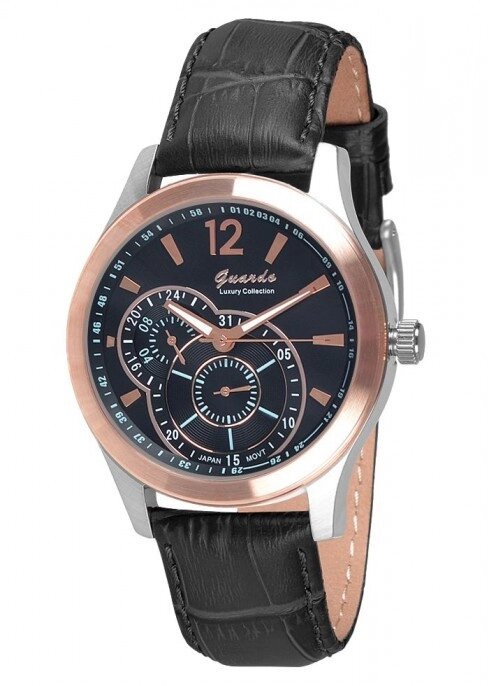 Чоловічі наручні годинники Guardo S01076(1) RgsBB від компанії "Cronos" поза часом - фото 1