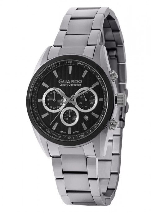 Чоловічі наручні годинники Guardo S01252 (m) SB від компанії "Cronos" поза часом - фото 1
