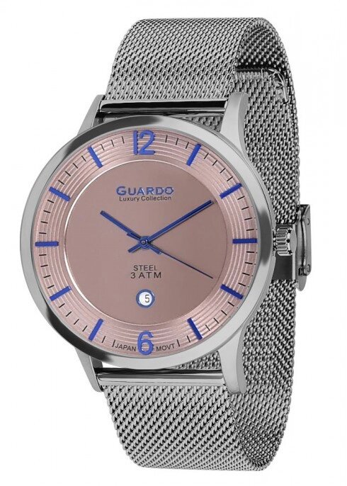 Чоловічі наручні годинники Guardo S01254 (m) GrGr від компанії "Cronos" поза часом - фото 1