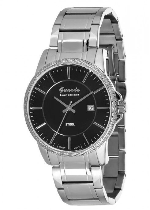 Чоловічі наручні годинники Guardo S01272(m) SB від компанії "Cronos" поза часом - фото 1