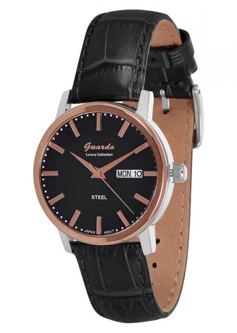 Чоловічі наручні годинники Guardo S01393 RgsBB від компанії "Cronos" поза часом - фото 1