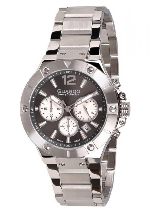 Чоловічі наручні годинники Guardo S01466 (m) SB від компанії "Cronos" поза часом - фото 1