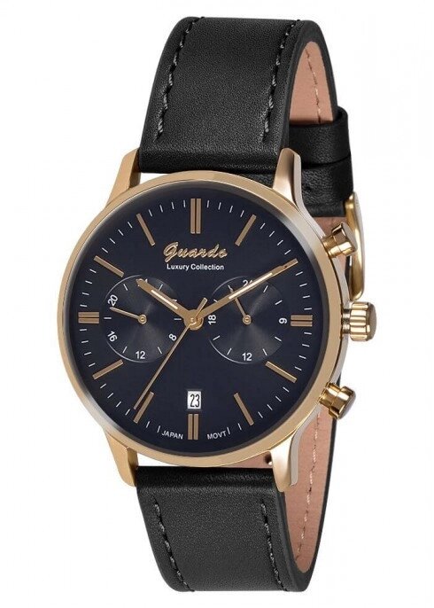 Чоловічі наручні годинники Guardo S01476 GBB від компанії "Cronos" поза часом - фото 1
