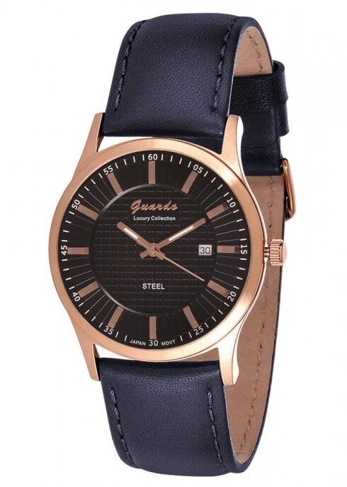 Чоловічі наручні годинники Guardo S01524 RgBBl від компанії "Cronos" поза часом - фото 1