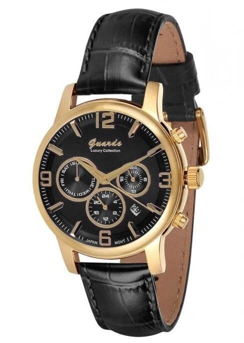 Чоловічі наручні годинники Guardo S01540 GBB від компанії "Cronos" поза часом - фото 1