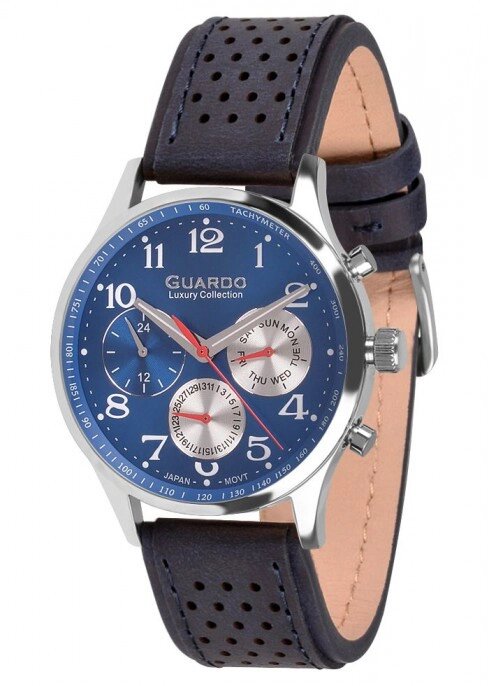 Чоловічі наручні годинники Guardo S01605 SBlBl від компанії "Cronos" поза часом - фото 1