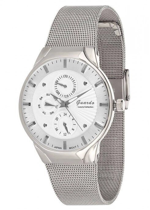 Чоловічі наручні годинники Guardo S01660(m) SW від компанії "Cronos" поза часом - фото 1
