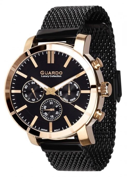 Чоловічі наручні годинники Guardo S01677(m) GBB від компанії "Cronos" поза часом - фото 1