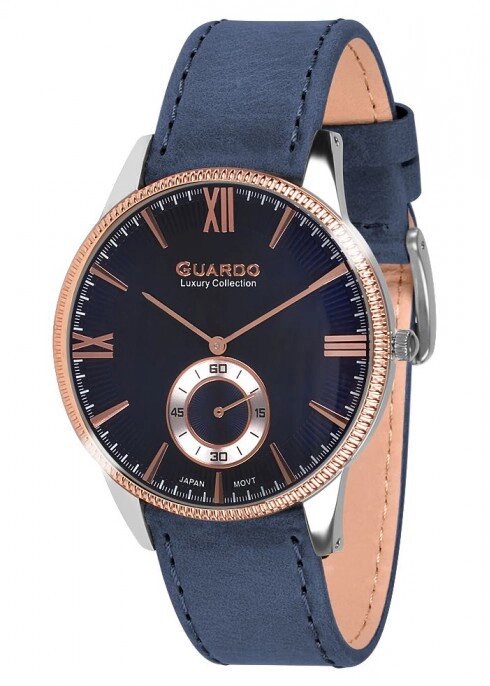 Чоловічі наручні годинники Guardo S01863 RgsBlBl від компанії "Cronos" поза часом - фото 1