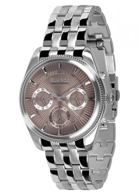 Чоловічі наручні годинники Guardo S01867(m) SGr від компанії "Cronos" поза часом - фото 1