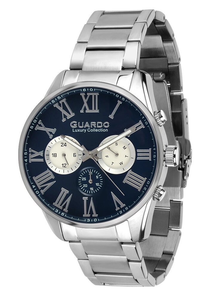Чоловічі наручні годинники Guardo S01895 SBlBl від компанії "Cronos" поза часом - фото 1