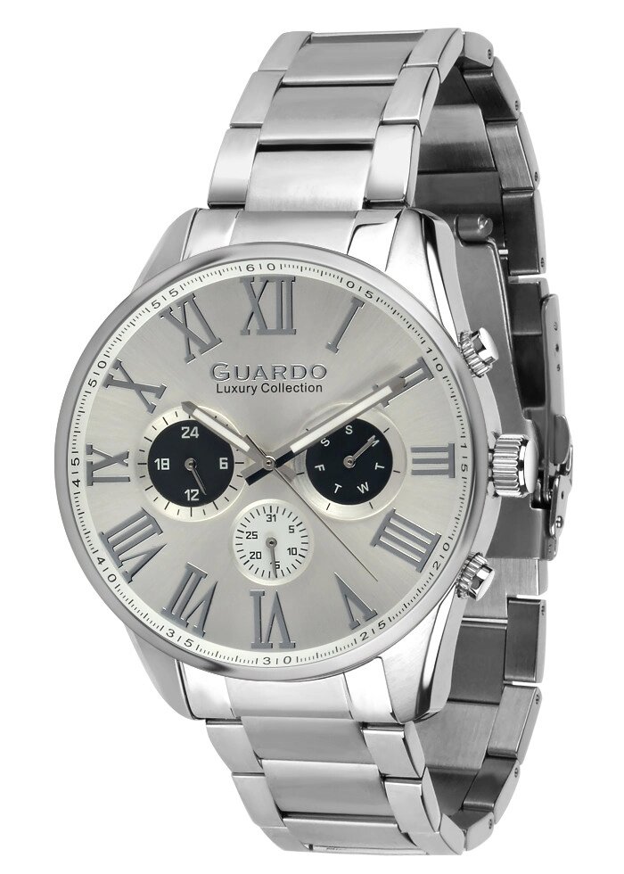 Чоловічі наручні годинники Guardo S01895 SBlBl від компанії "Cronos" поза часом - фото 1