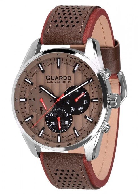 Чоловічі наручні годинники Guardo S01895 SBrBr від компанії "Cronos" поза часом - фото 1