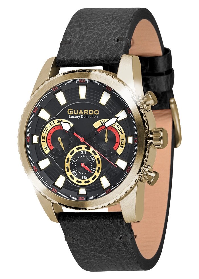 Чоловічі наручні годинники Guardo S01896 GBB від компанії "Cronos" поза часом - фото 1